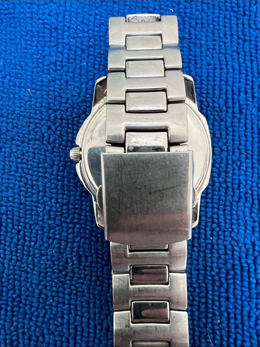 Timex Men's Silver Stainless Steel Watch with smoke grey  Dial